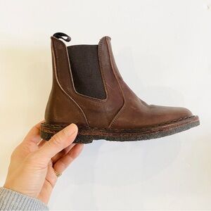 Caramel Baby and Child little boys leather booties Made in Italy
